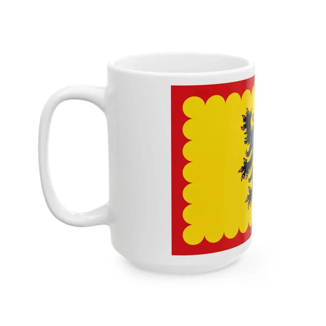 Flag of Merelbeke (Belgium) White Coffee Mug - Go Mug Yourself