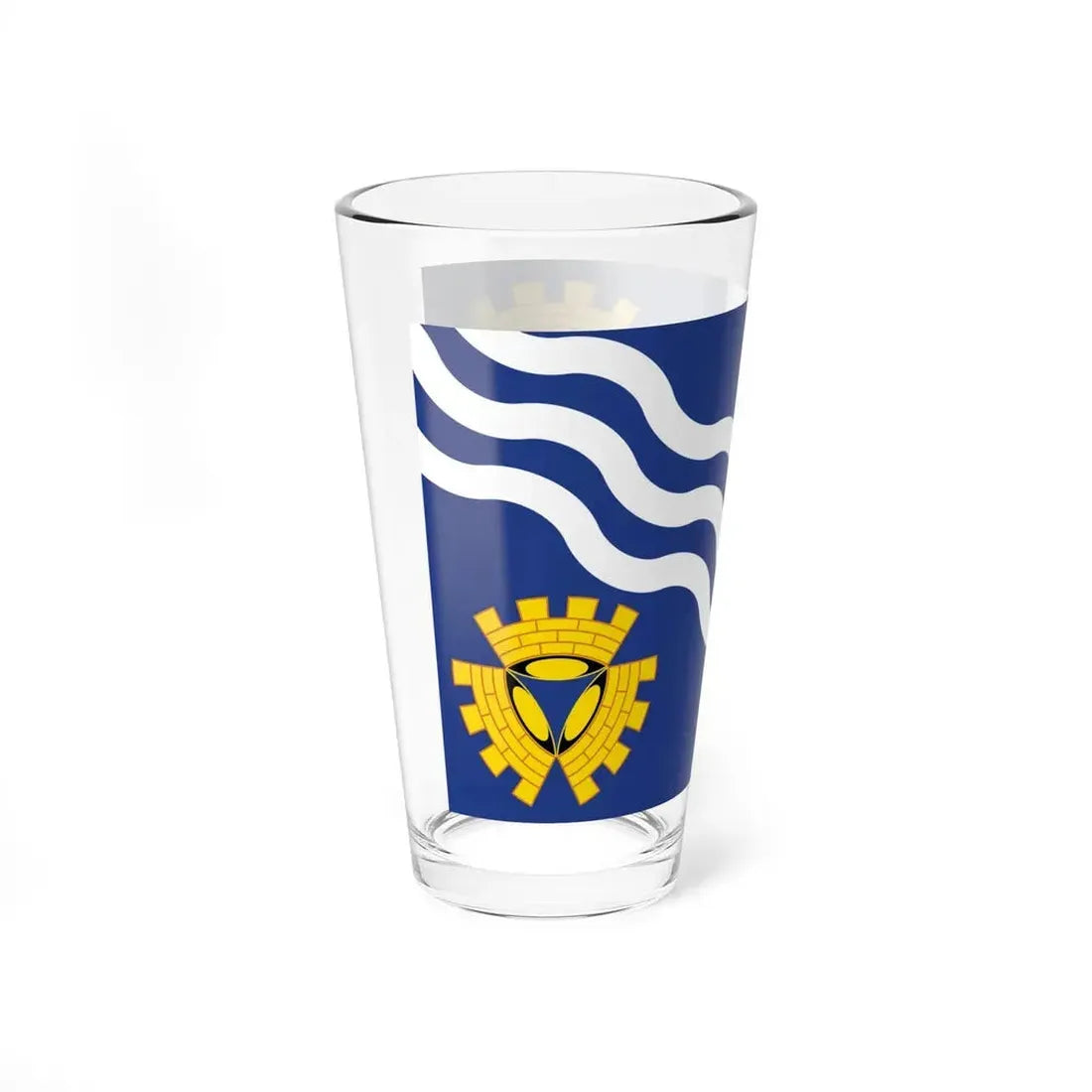 Flag of Merseyside UK - Pint Glass 16oz - Go Mug Yourself