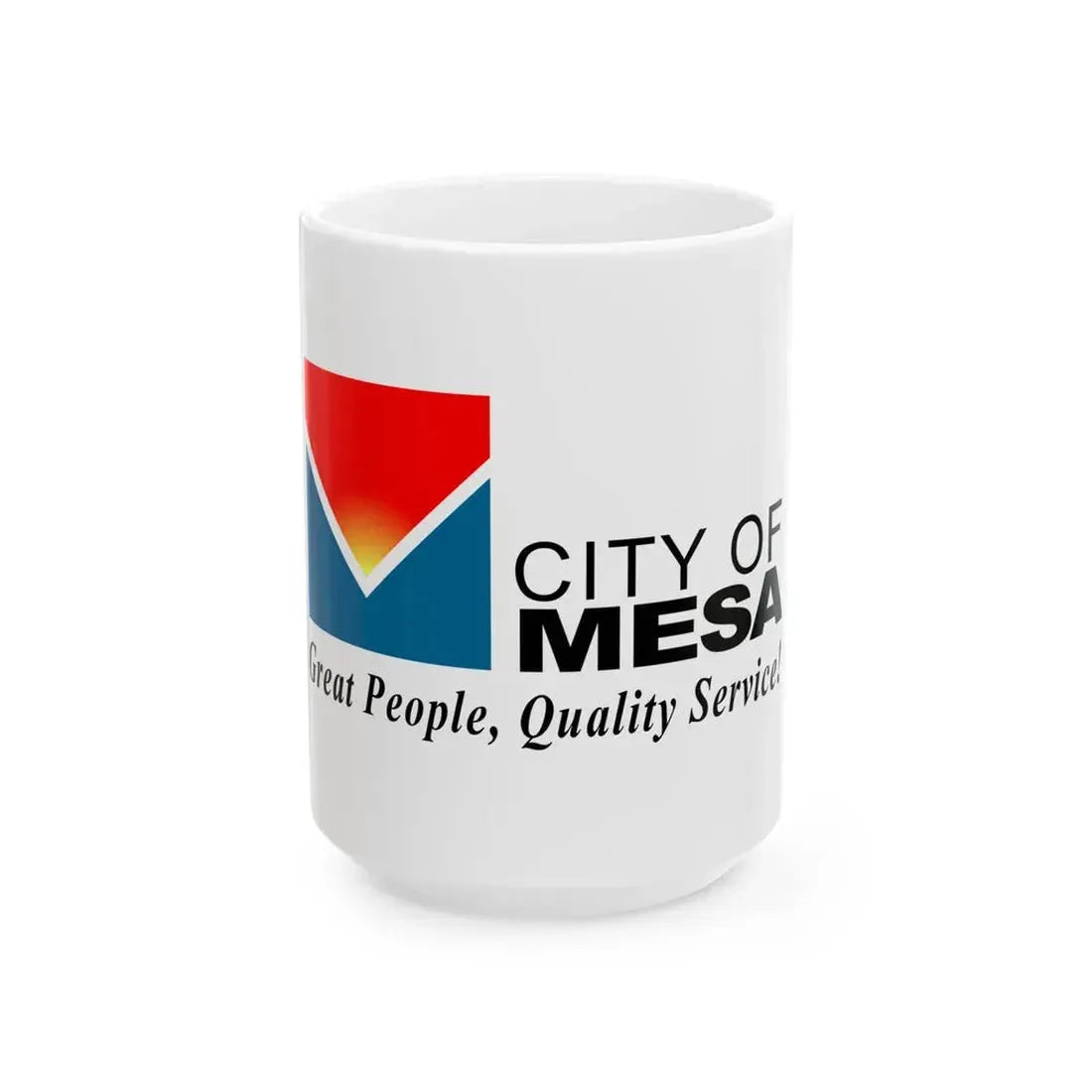 Flag of Mesa Arizona 2005 (United States) White Coffee Mug 15oz - Go Mug Yourself