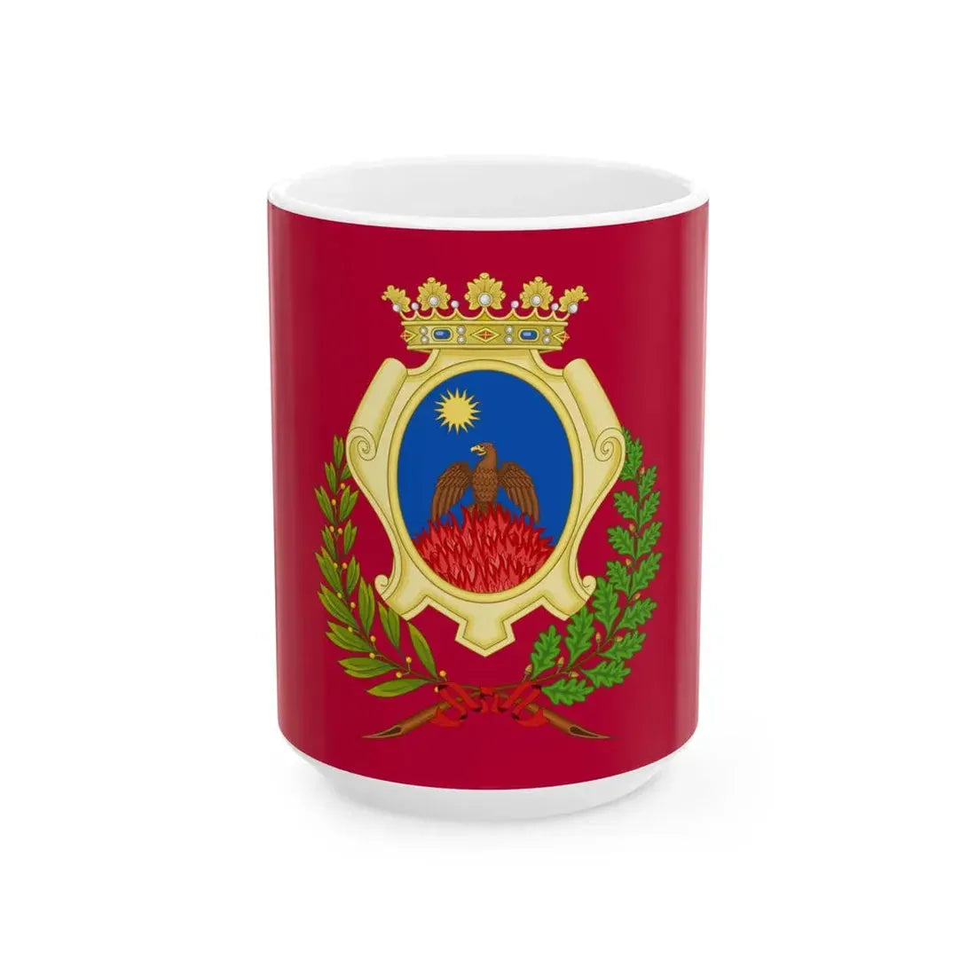 Flag of Mesola (Italy) White Coffee Mug 15oz - Go Mug Yourself