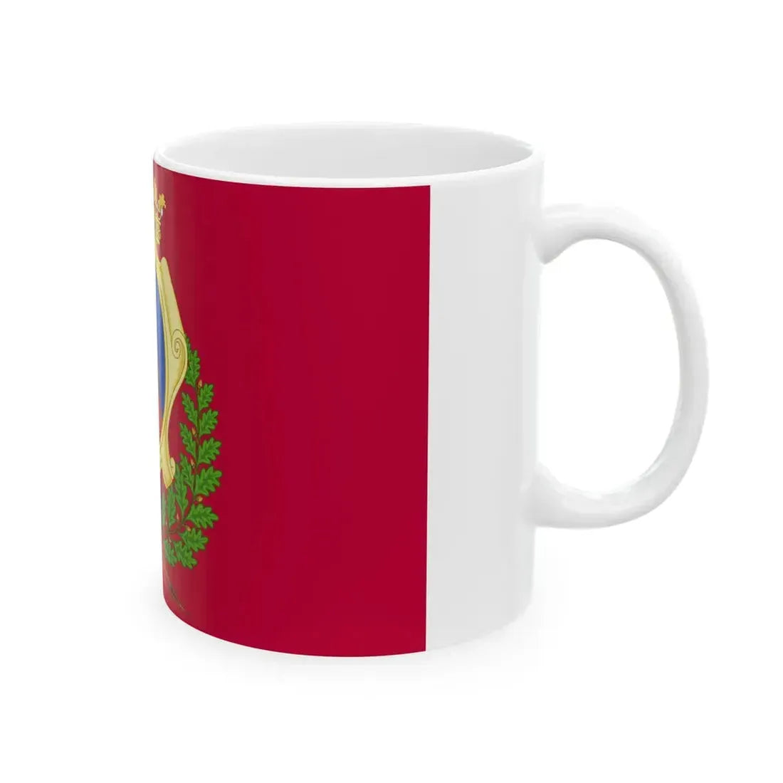 Flag of Mesola (Italy) White Coffee Mug - Go Mug Yourself