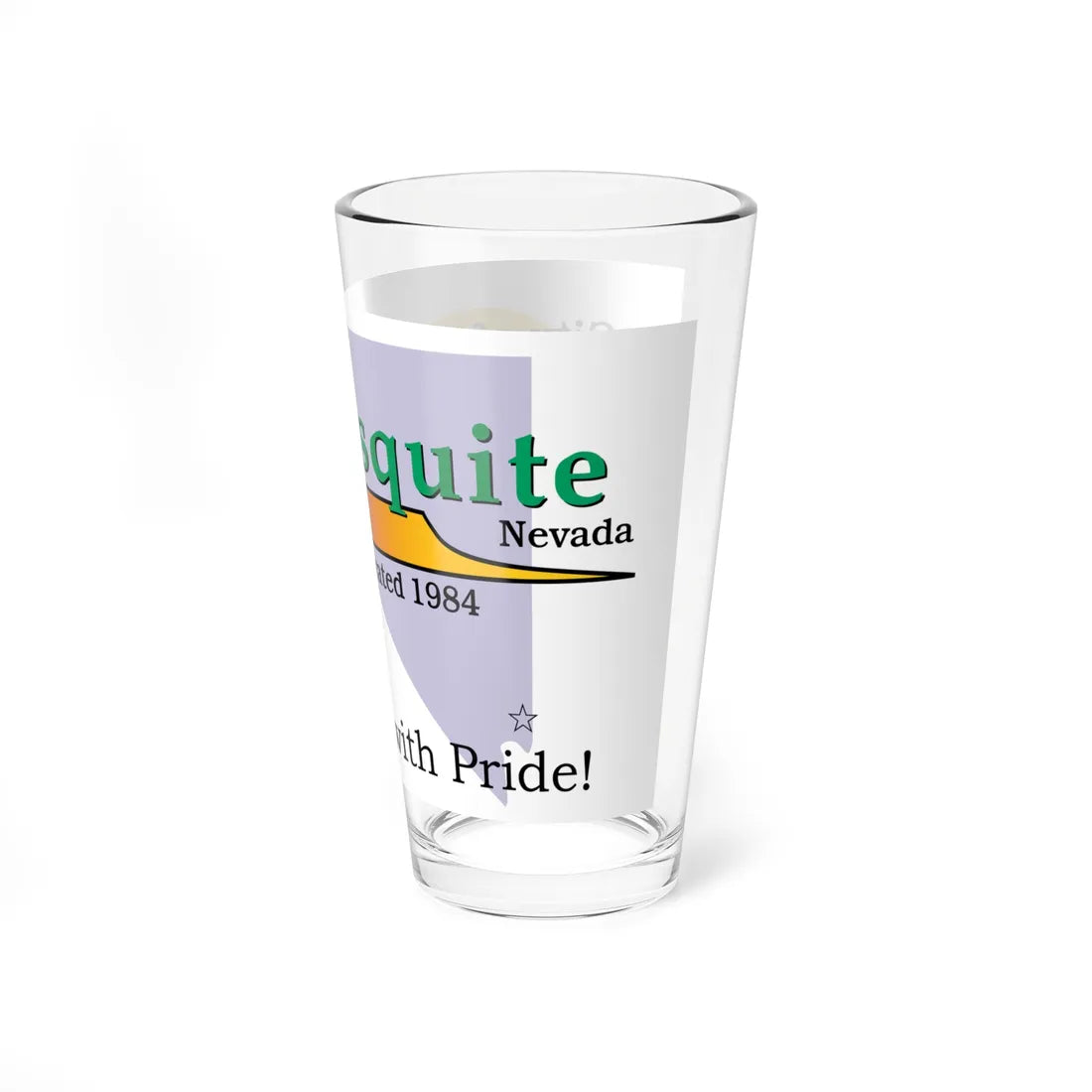 Flag of Mesquite Nevada (United States) Pint Glass 16oz - Go Mug Yourself