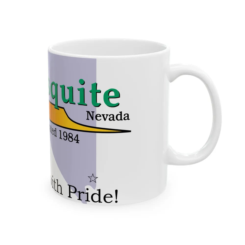 Flag of Mesquite Nevada (United States) White Coffee Mug - Go Mug Yourself