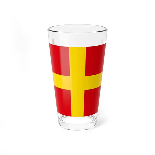 Flag of Messina (Italy) Pint Glass 16oz 16oz - Go Mug Yourself