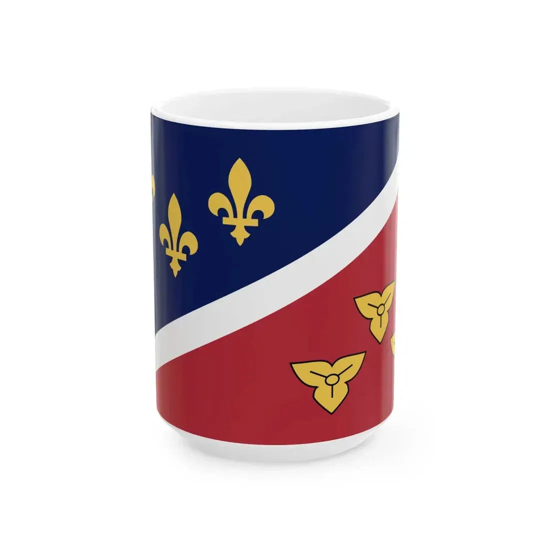 Flag of Metairie Louisiana (United States) White Coffee Mug 15oz - Go Mug Yourself
