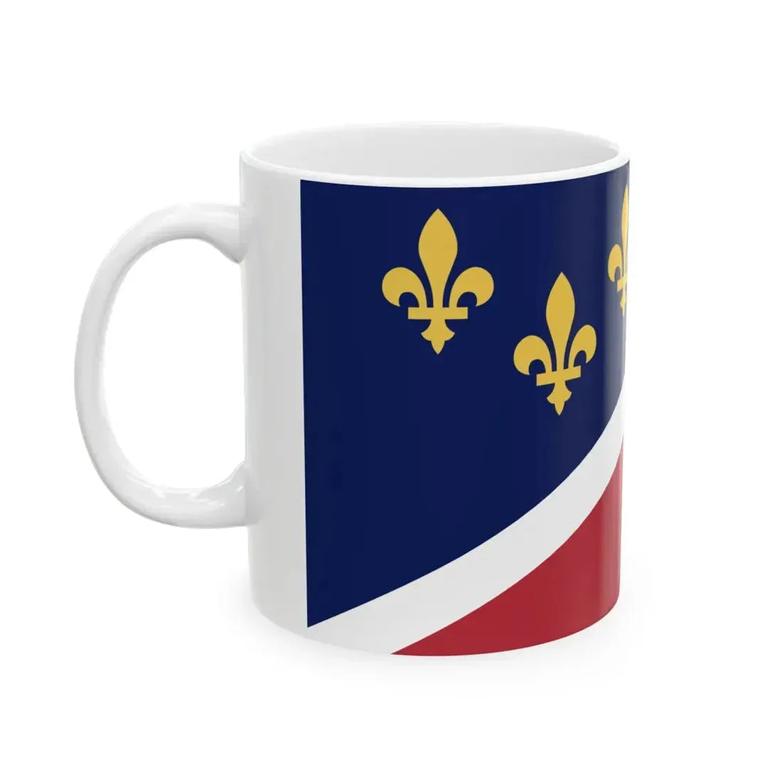 Flag of Metairie Louisiana (United States) White Coffee Mug - Go Mug Yourself