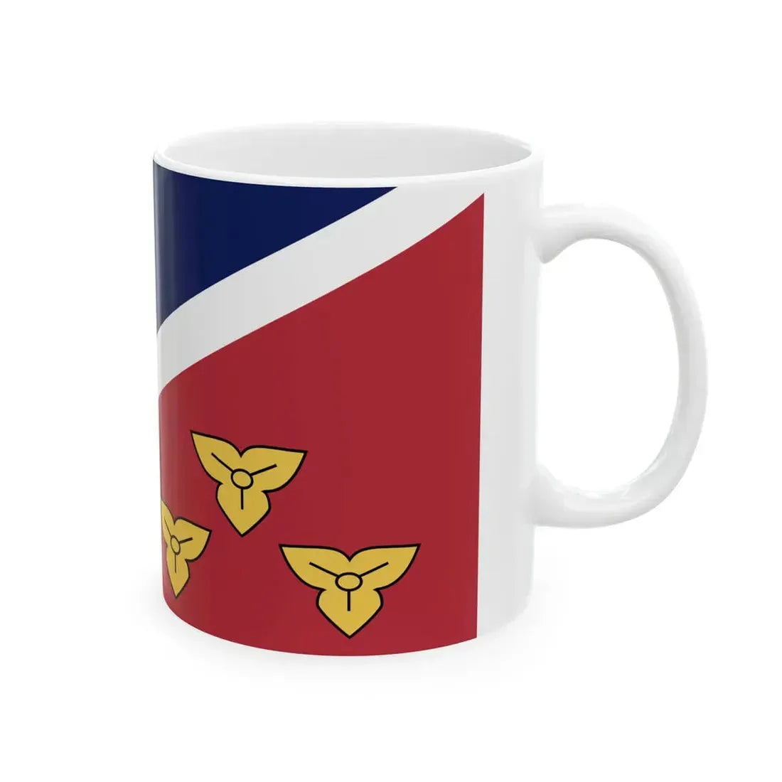 Flag of Metairie Louisiana (United States) White Coffee Mug - Go Mug Yourself