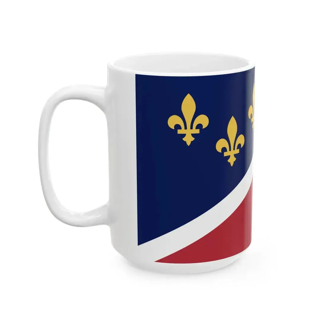 Flag of Metairie Louisiana (United States) White Coffee Mug - Go Mug Yourself