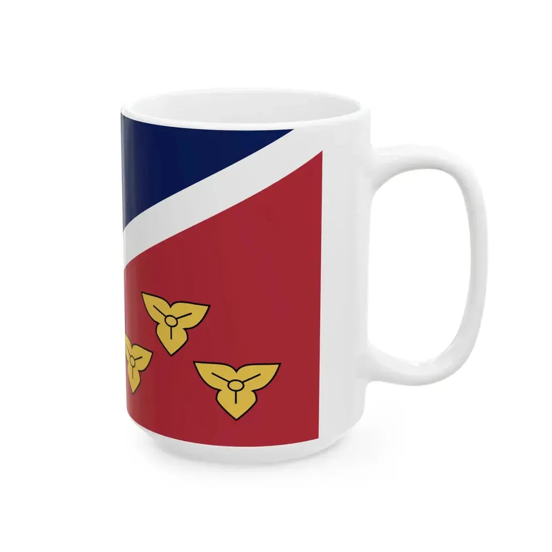 Flag of Metairie Louisiana (United States) White Coffee Mug - Go Mug Yourself