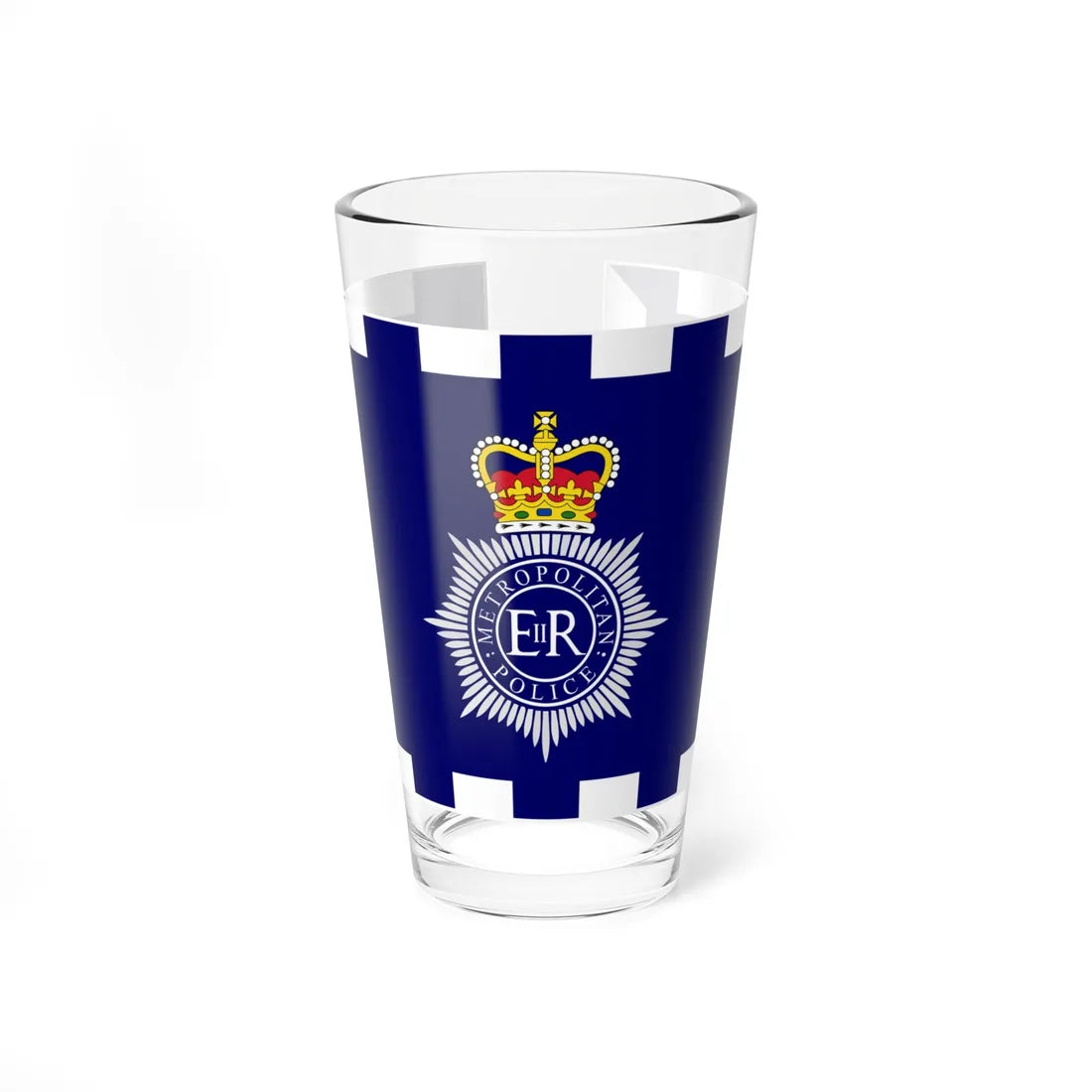 Flag of Metropolitan Police (United Kingdom) Pint Glass 16oz 16oz - Go Mug Yourself