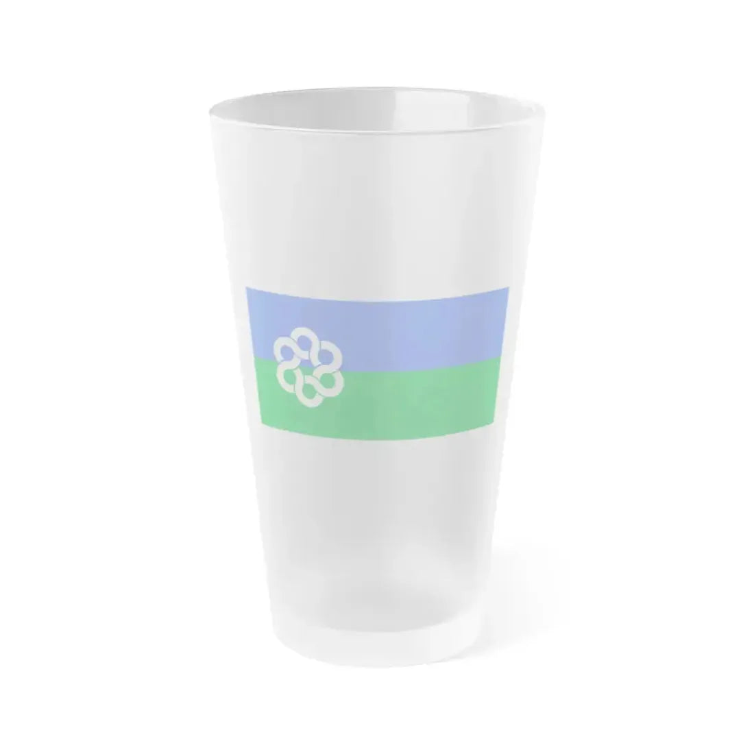 Flag of Metropolitan Toronto Canada - Frosted Pint Glass 16oz 16oz Frosted - Go Mug Yourself