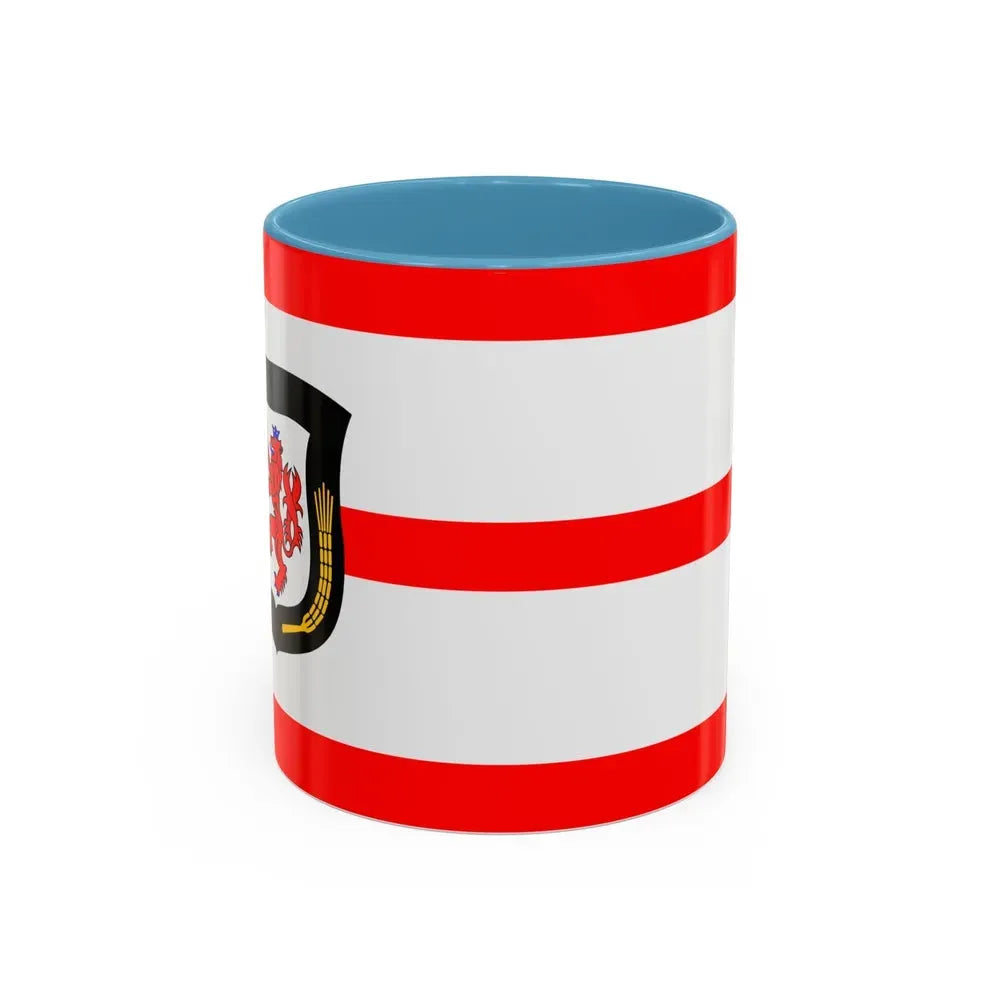 Flag of Mettmann Germany - Accent Coffee Mug 11oz Light Blue - Go Mug Yourself