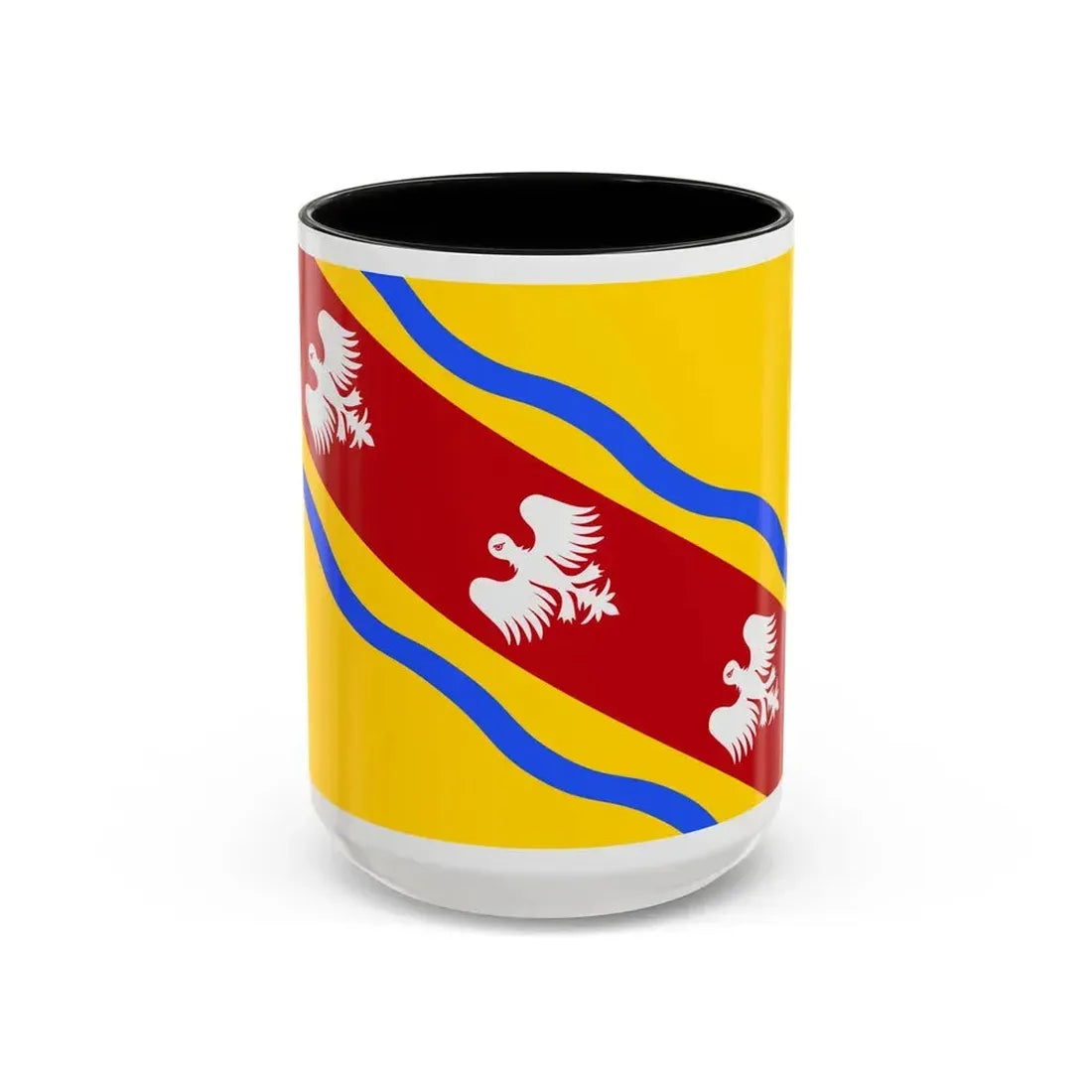Flag of Meurthe et Moselle France - Accent Coffee Mug 15oz Black - Go Mug Yourself