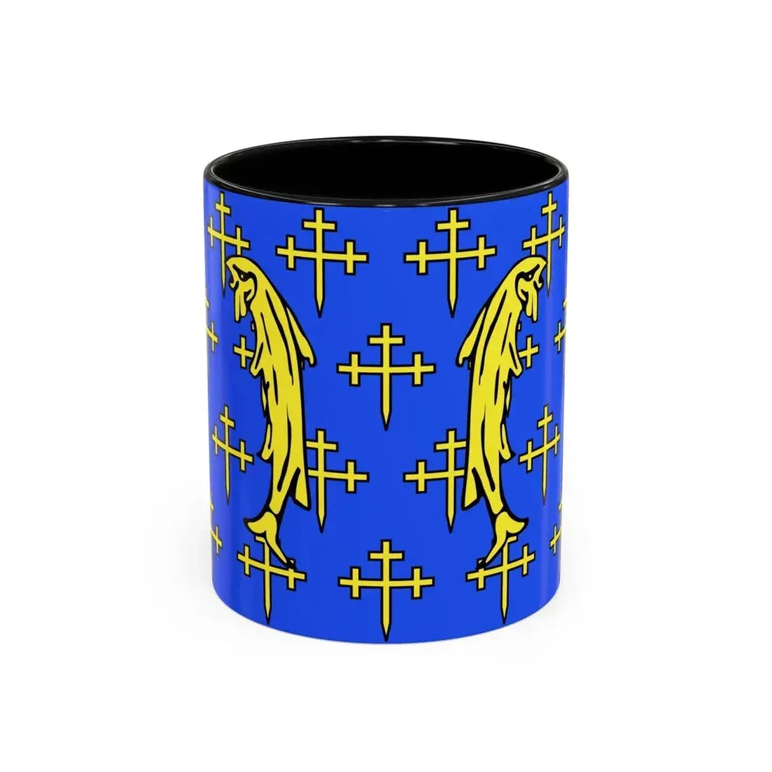 Flag of Meuse France 2 - Accent Coffee Mug 11oz Black - Go Mug Yourself
