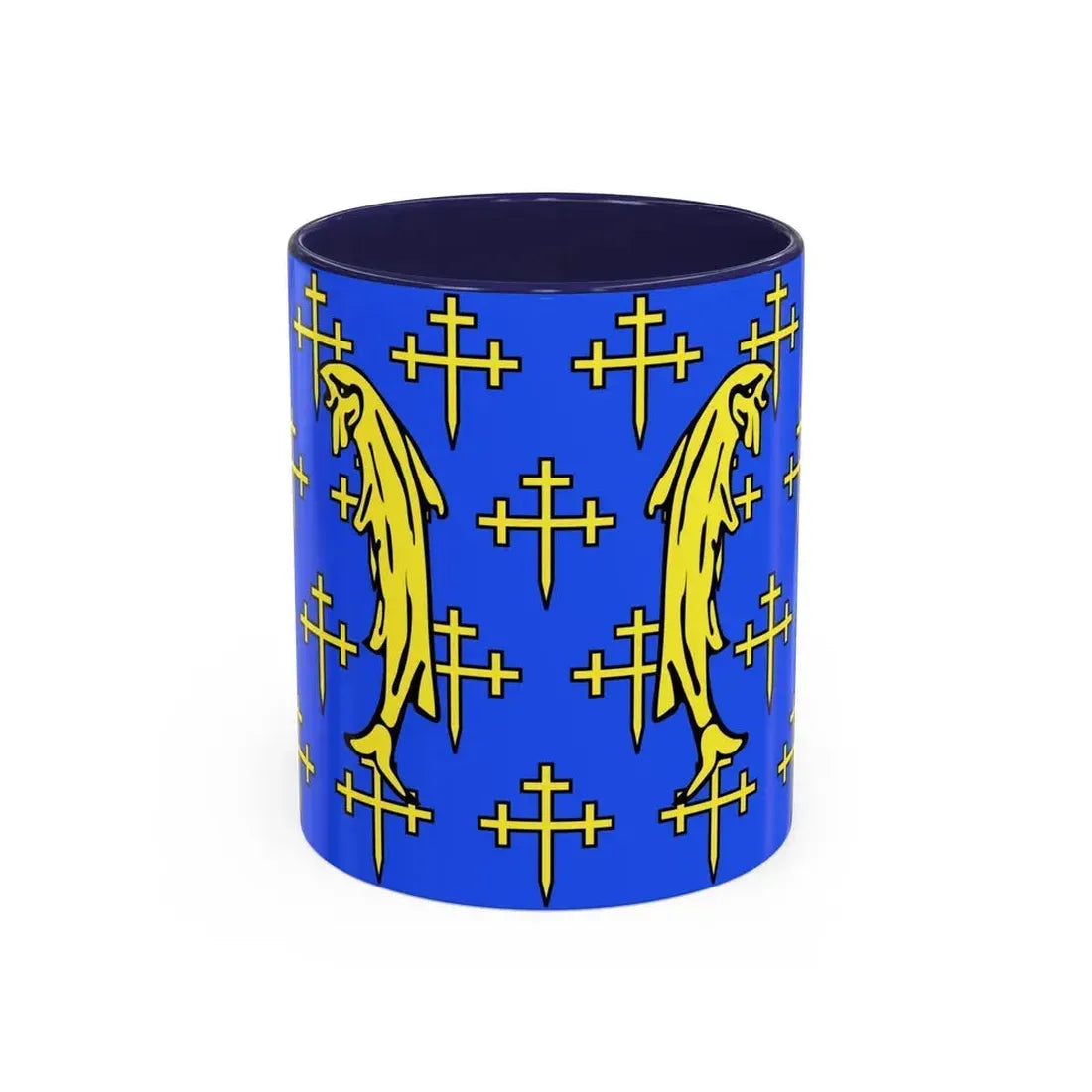 Flag of Meuse France 2 - Accent Coffee Mug 11oz Navy - Go Mug Yourself