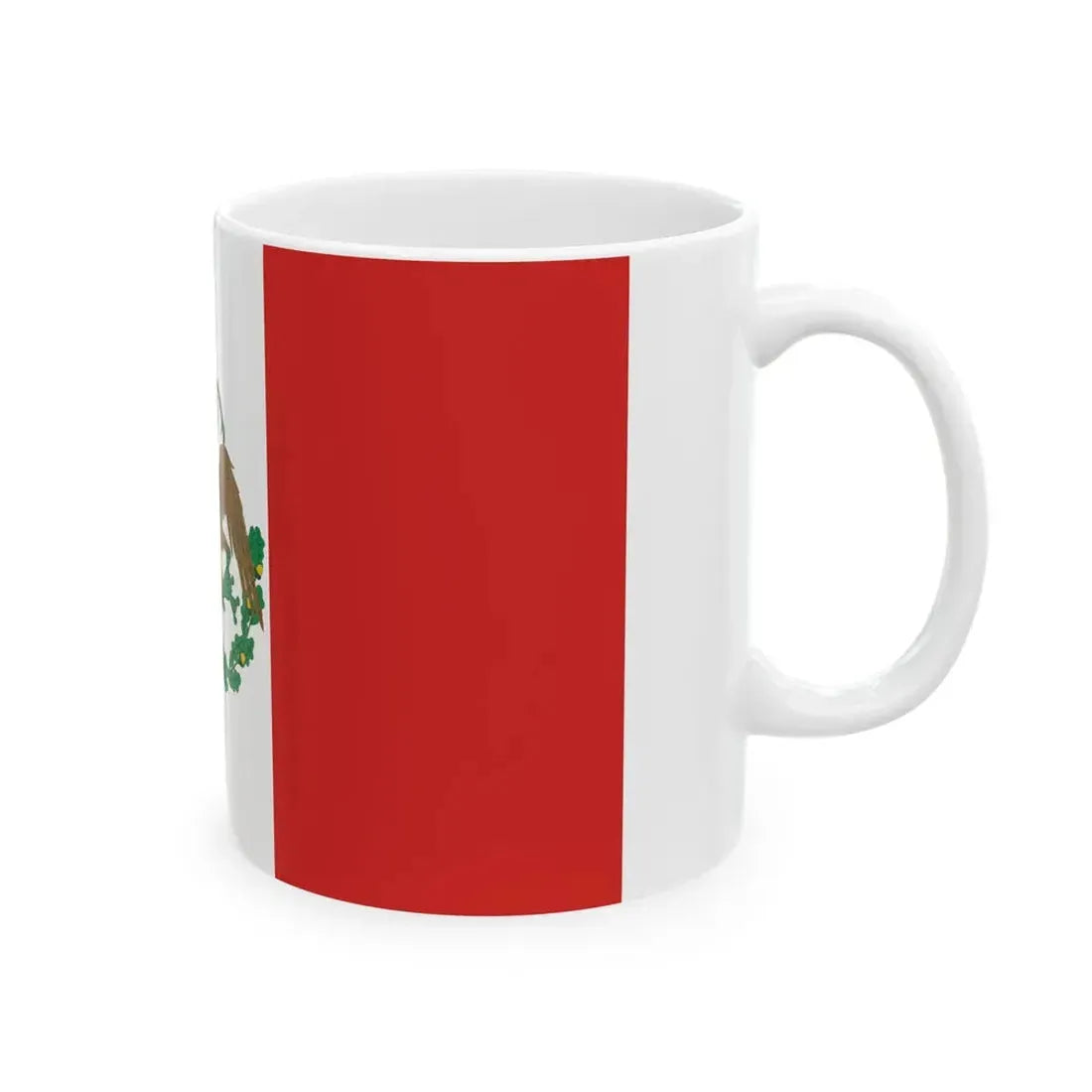 Flag of Mexico 1823-1864 1867-1893 (Mexico) White Coffee Mug - Go Mug Yourself