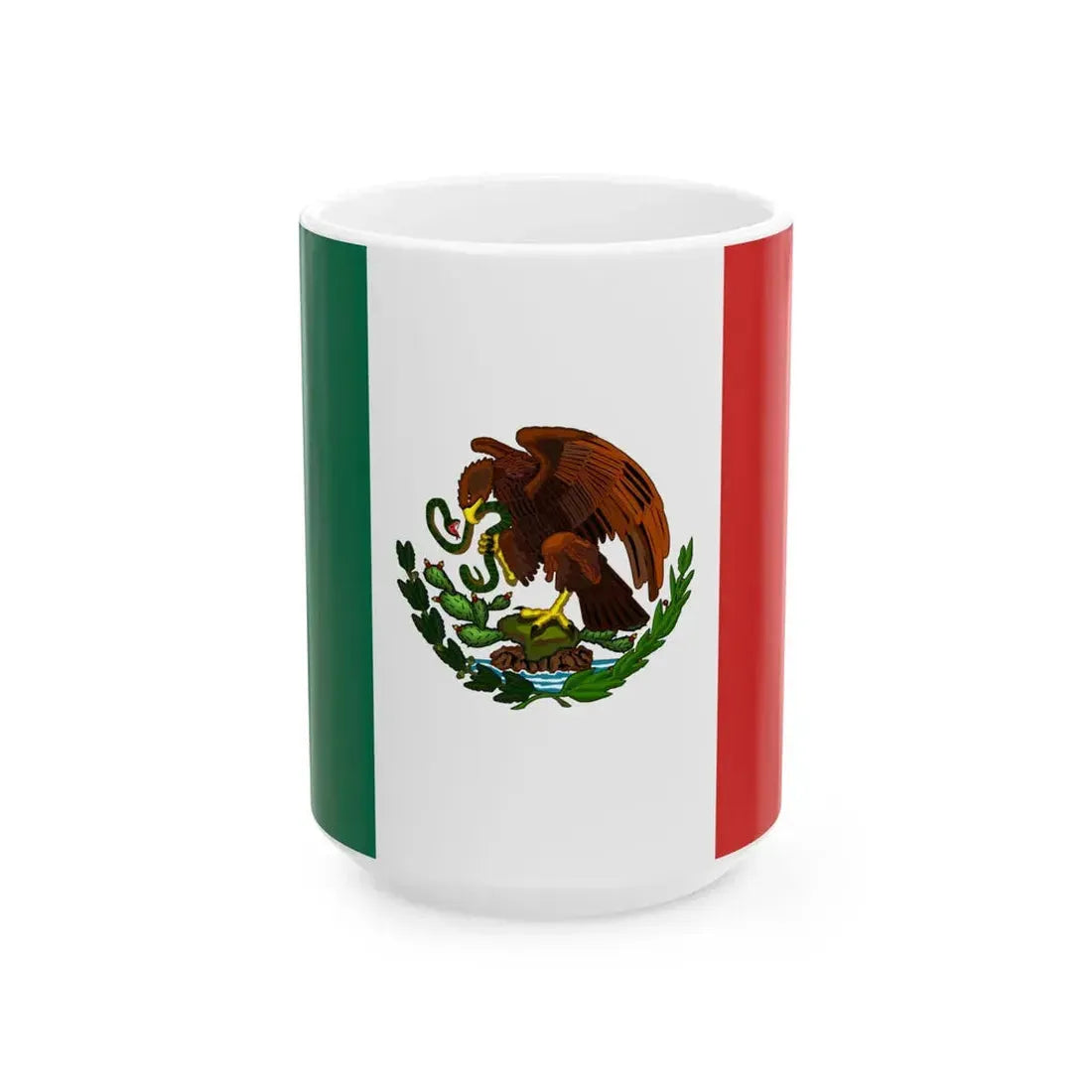 Flag of Mexico 1916-1934 2 (Mexico) White Coffee Mug 15oz - Go Mug Yourself