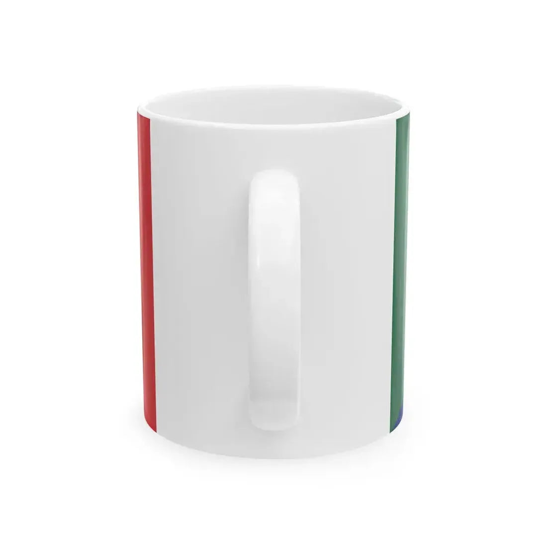 Flag of Mexico and Romania (Mexico) White Coffee Mug - Go Mug Yourself