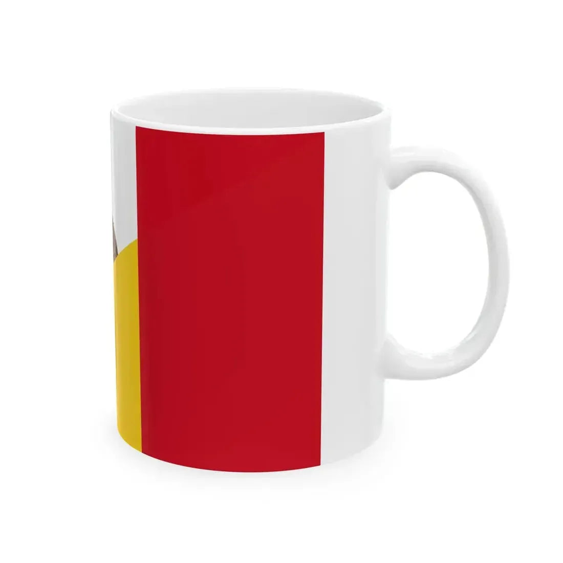 Flag of Mexico and Romania (Mexico) White Coffee Mug - Go Mug Yourself