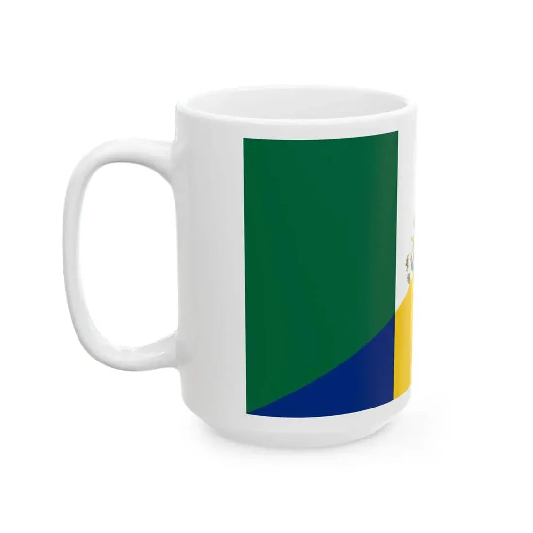 Flag of Mexico and Romania (Mexico) White Coffee Mug - Go Mug Yourself