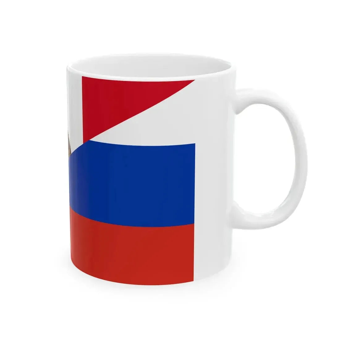 Flag of Mexico and Russia (Mexico) White Coffee Mug - Go Mug Yourself