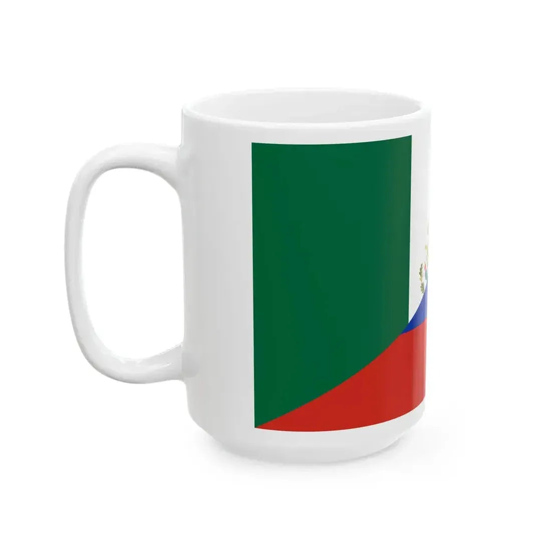 Flag of Mexico and Russia (Mexico) White Coffee Mug - Go Mug Yourself