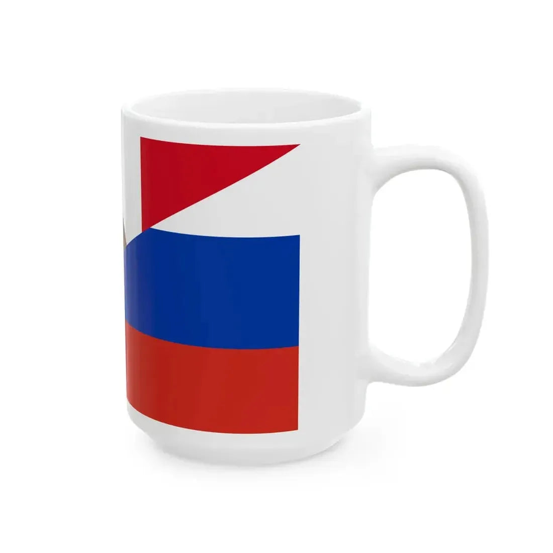 Flag of Mexico and Russia (Mexico) White Coffee Mug - Go Mug Yourself