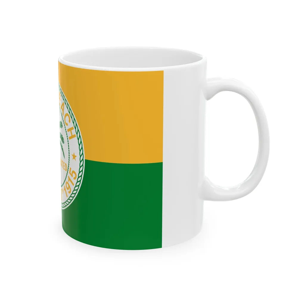 Flag of Miami Beach Florida (United States) White Coffee Mug - Go Mug Yourself