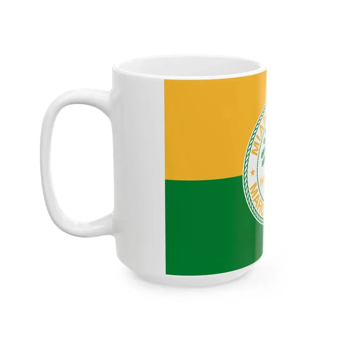 Flag of Miami Beach Florida (United States) White Coffee Mug - Go Mug Yourself