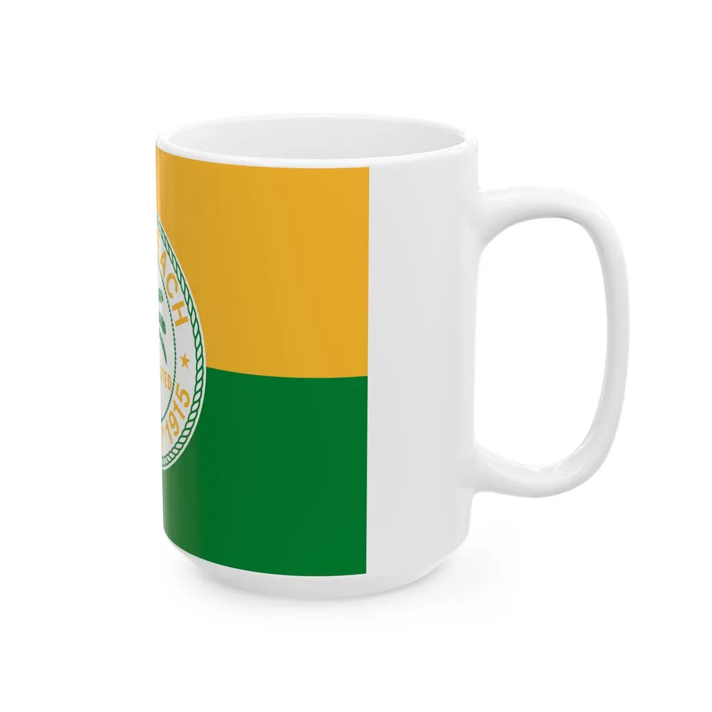 Flag of Miami Beach Florida (United States) White Coffee Mug - Go Mug Yourself