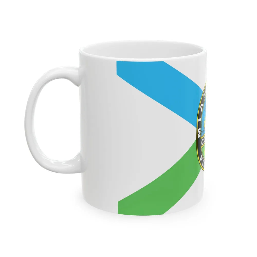 Flag of Miami-Dade County Florida (United States) White Coffee Mug - Go Mug Yourself