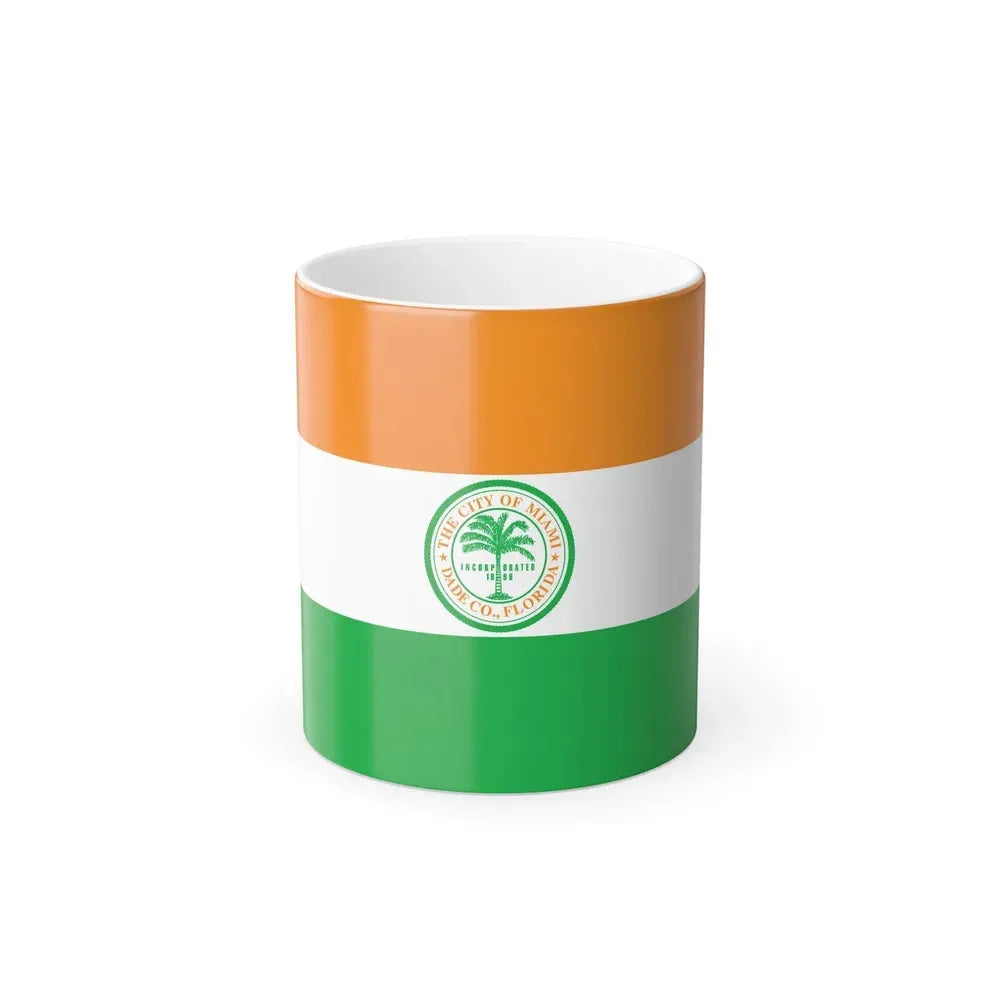 Flag of Miami, Florida - Color Changing Coffee Mug 11oz - Go Mug Yourself