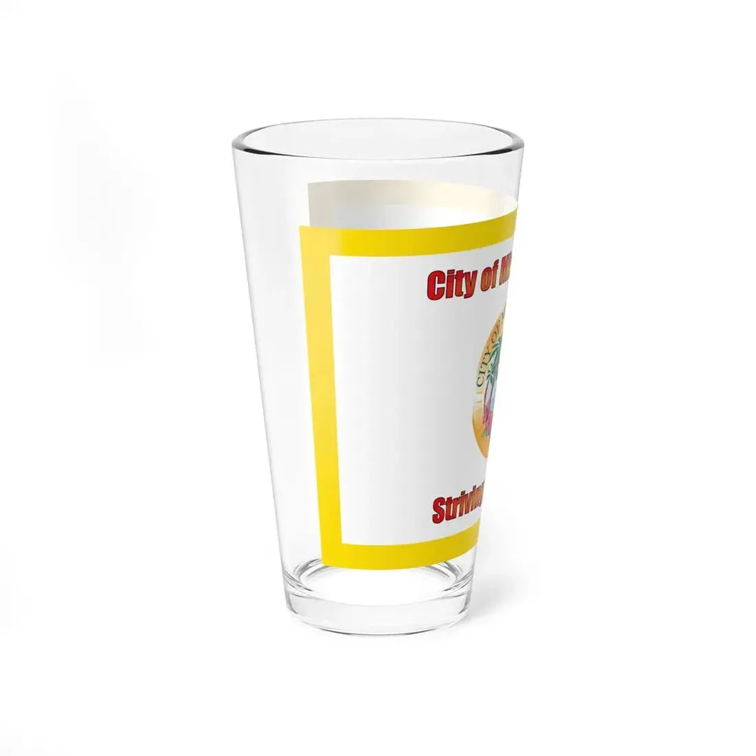 Flag of Miami Gardens Florida (United States) Pint Glass 16oz - Go Mug Yourself
