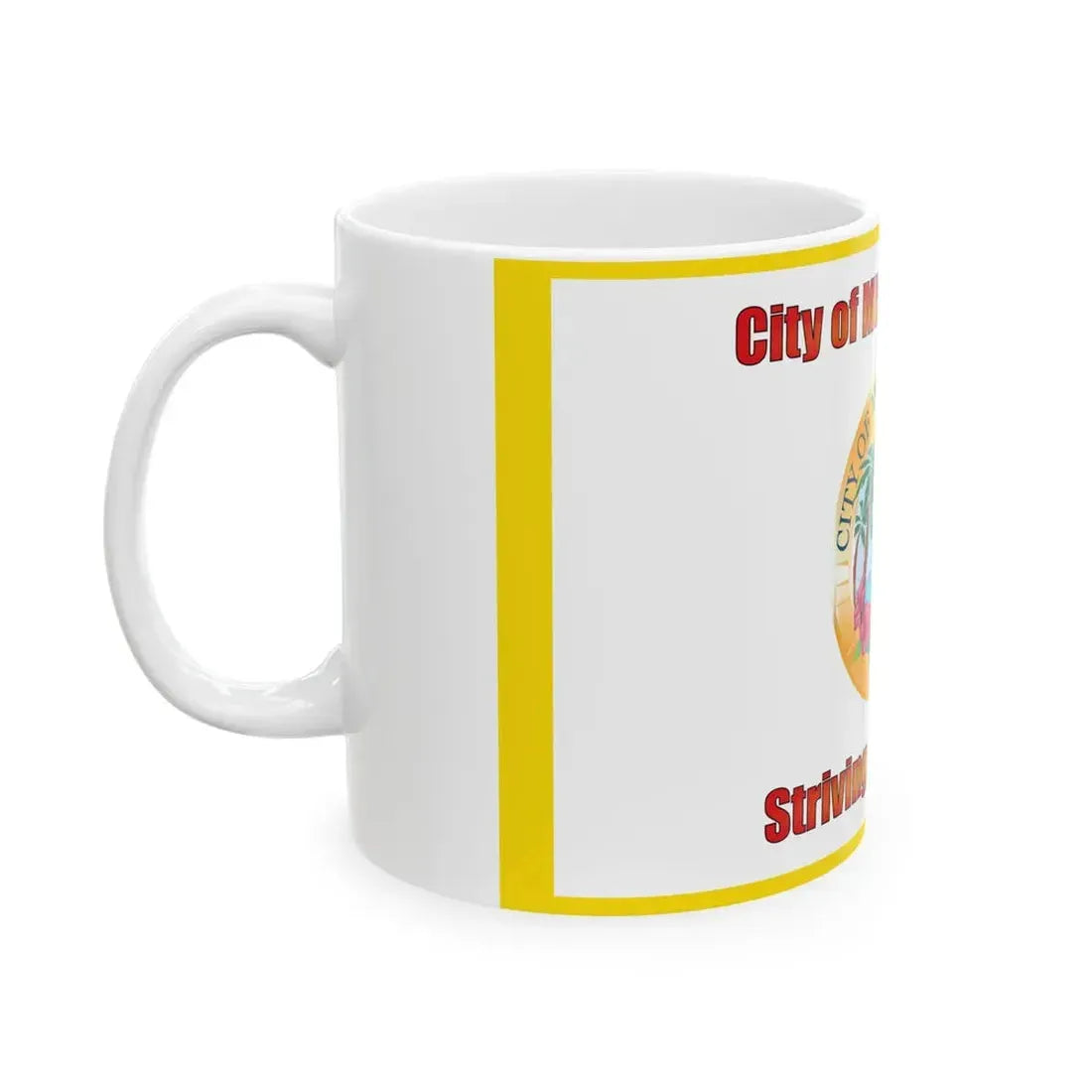 Flag of Miami Gardens Florida (United States) White Coffee Mug - Go Mug Yourself