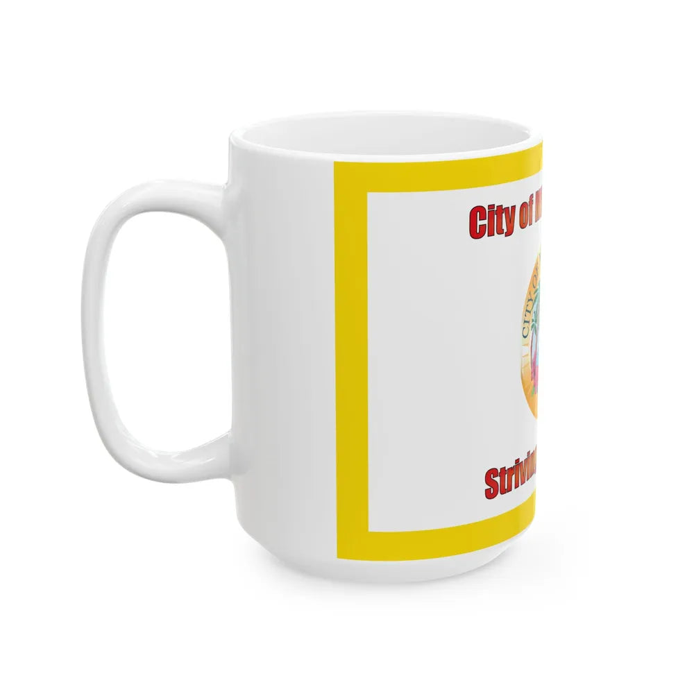 Flag of Miami Gardens Florida (United States) White Coffee Mug - Go Mug Yourself
