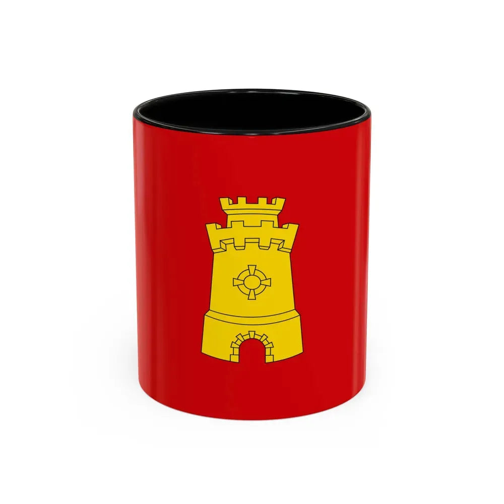 Flag of Middelburg the capital of the province of Zeeland Netherlands - Accent Coffee Mug 11oz Black - Go Mug Yourself