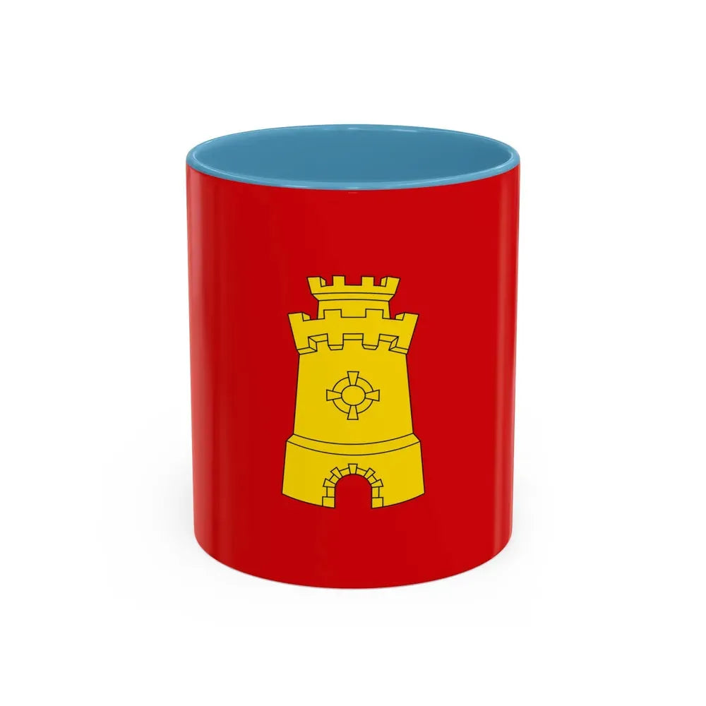 Flag of Middelburg the capital of the province of Zeeland Netherlands - Accent Coffee Mug 11oz Light Blue - Go Mug Yourself