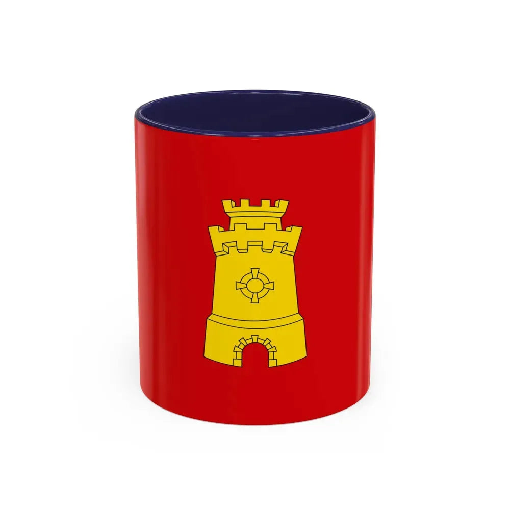 Flag of Middelburg the capital of the province of Zeeland Netherlands - Accent Coffee Mug 11oz Navy - Go Mug Yourself