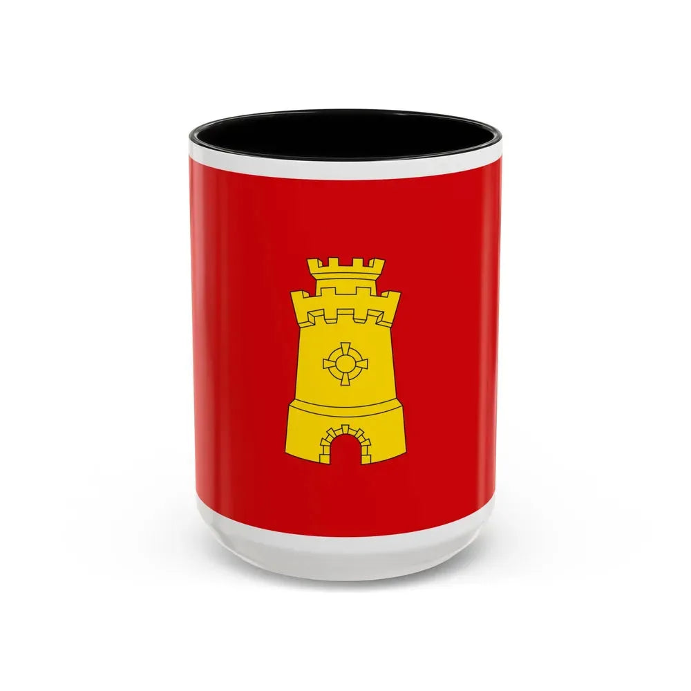 Flag of Middelburg the capital of the province of Zeeland Netherlands - Accent Coffee Mug 15oz Black - Go Mug Yourself