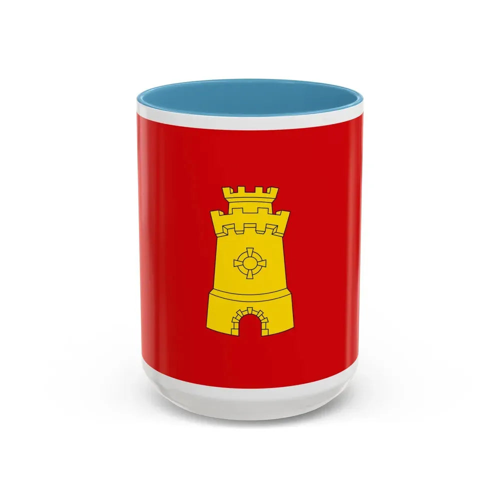 Flag of Middelburg the capital of the province of Zeeland Netherlands - Accent Coffee Mug 15oz Light Blue - Go Mug Yourself