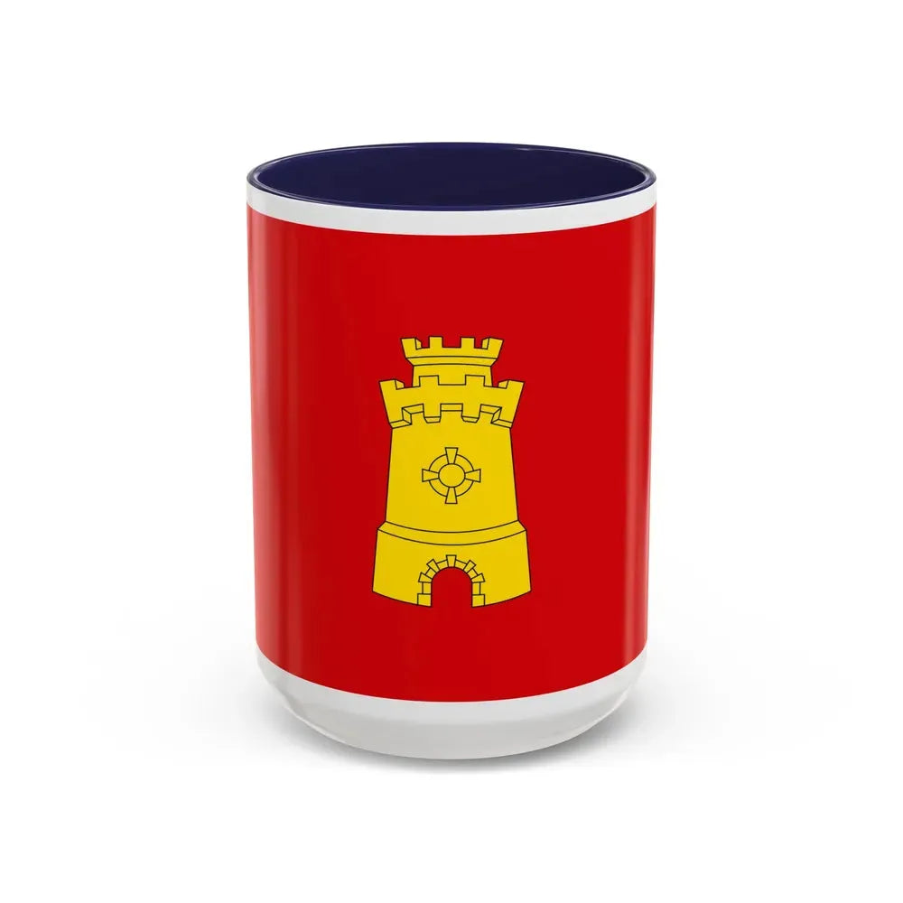 Flag of Middelburg the capital of the province of Zeeland Netherlands - Accent Coffee Mug 15oz Navy - Go Mug Yourself