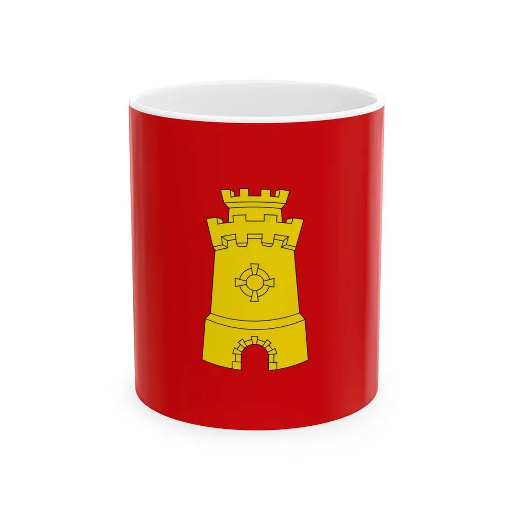 Flag of Middelburg the capital of the province of Zeeland Netherlands - White Coffee Mug 11oz - Go Mug Yourself
