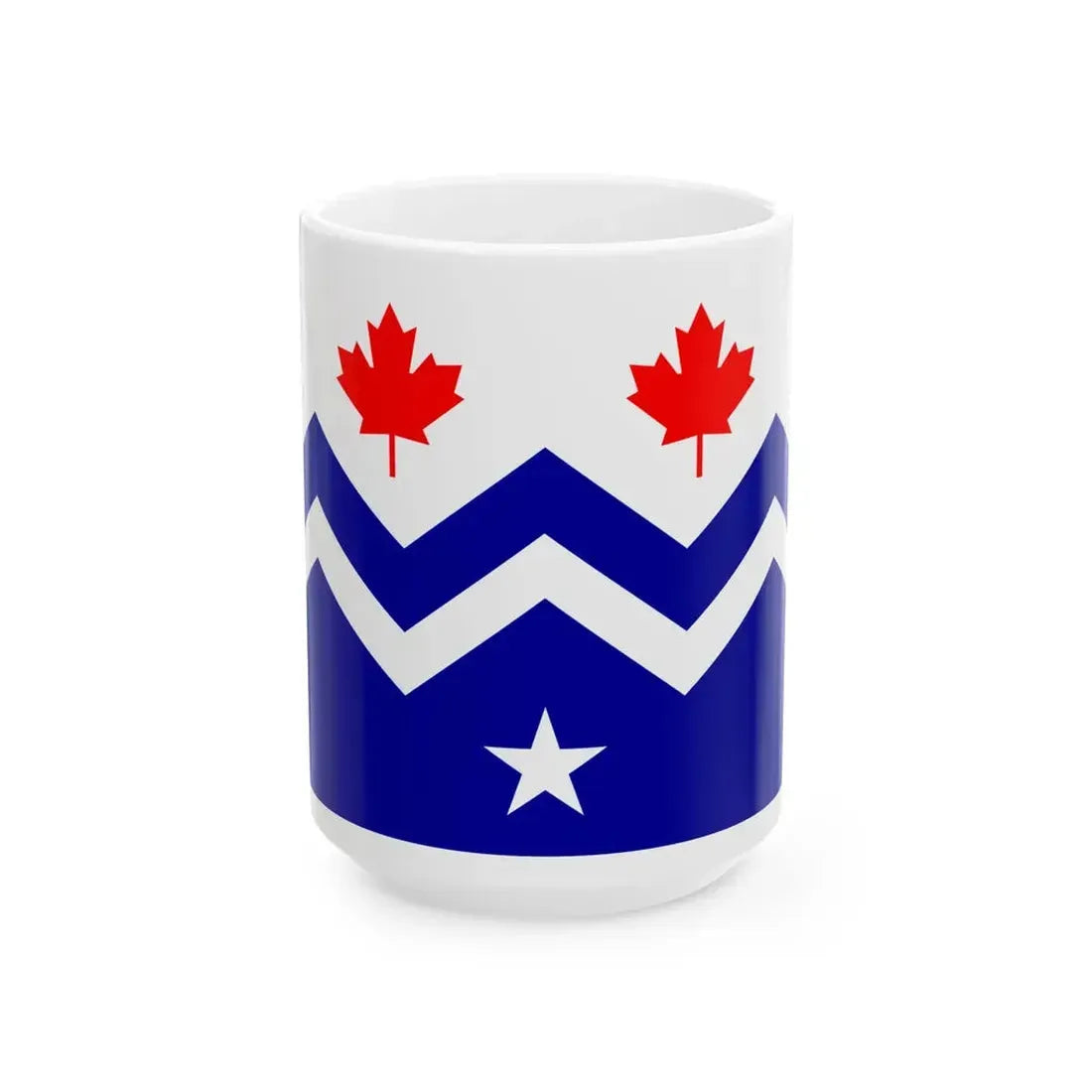Flag of Midway British Columbia (Canada) White Coffee Mug 15oz - Go Mug Yourself