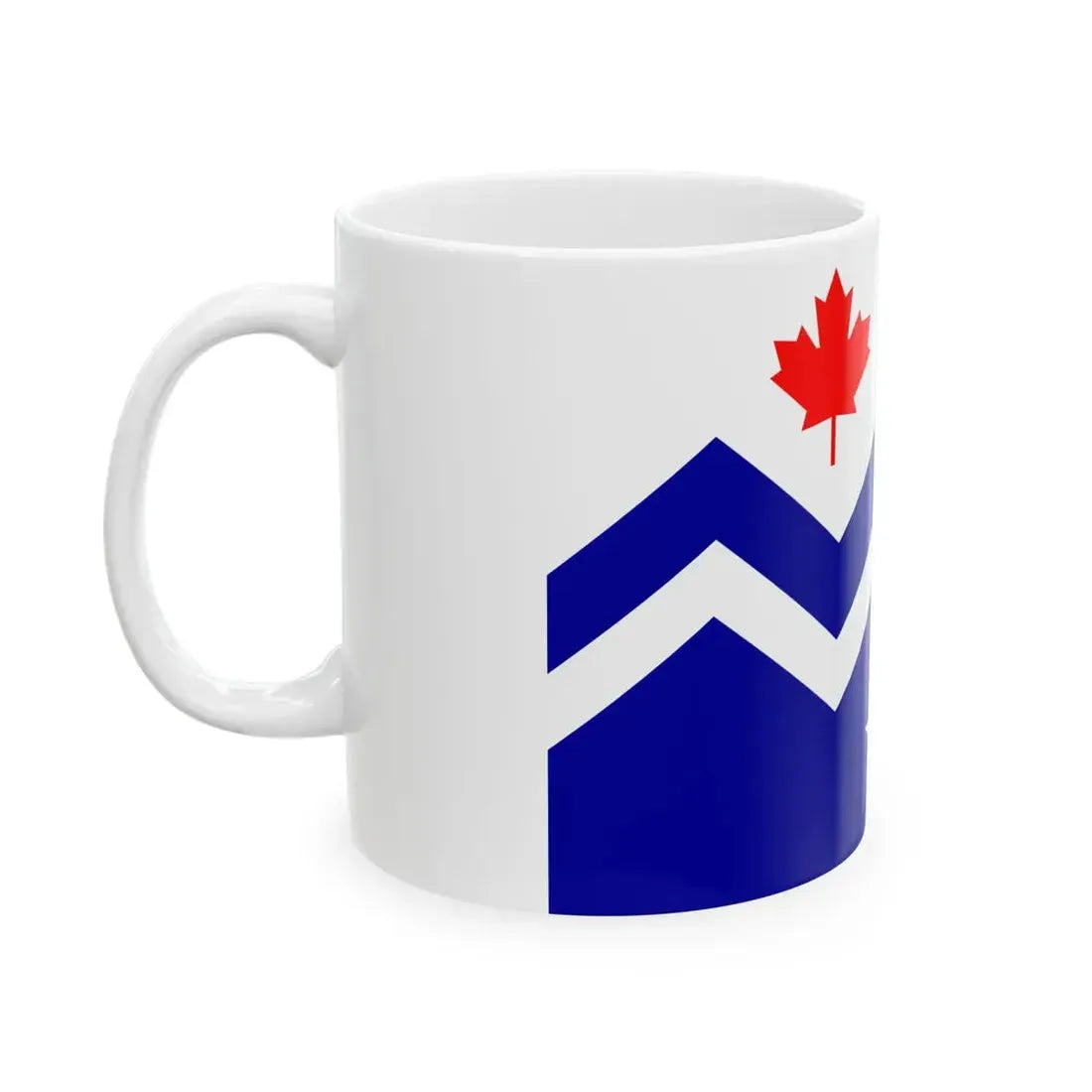 Flag of Midway British Columbia (Canada) White Coffee Mug - Go Mug Yourself