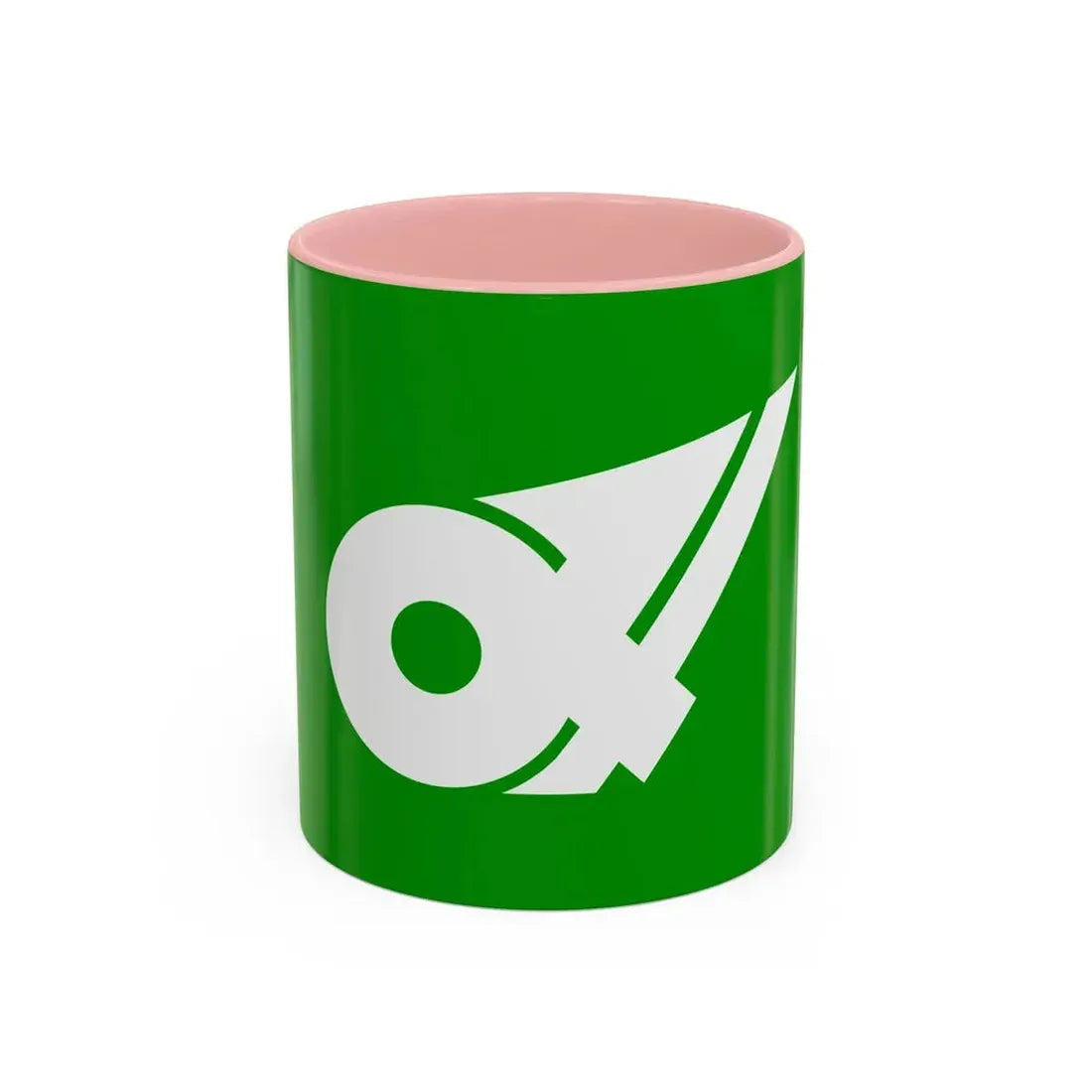 Flag of Mie Prefecture Japan - Accent Coffee Mug 11oz Pink - Go Mug Yourself