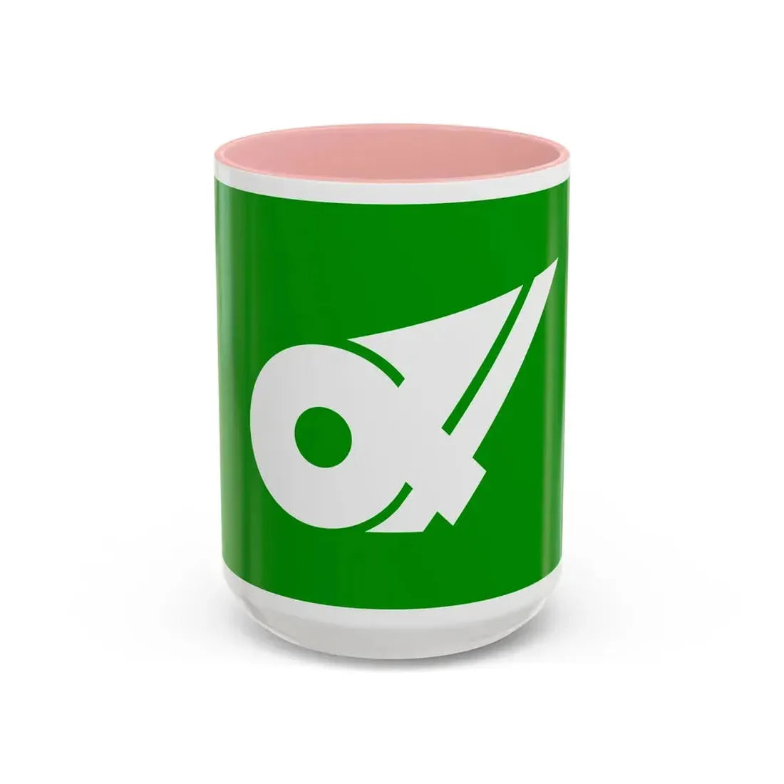 Flag of Mie Prefecture Japan - Accent Coffee Mug 15oz Pink - Go Mug Yourself