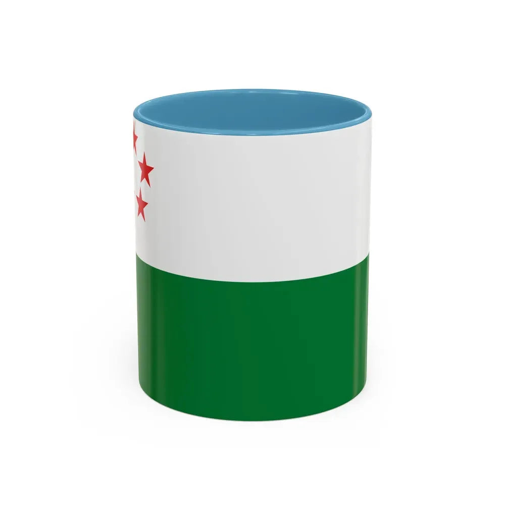 Flag of Milagro Ecuador - Accent Coffee Mug 11oz Light Blue - Go Mug Yourself