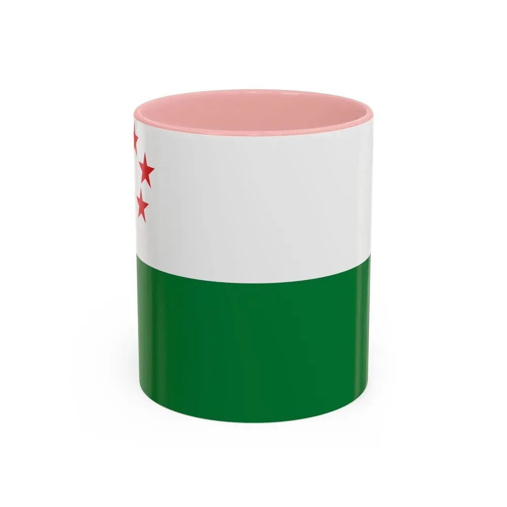 Flag of Milagro Ecuador - Accent Coffee Mug 11oz Pink - Go Mug Yourself