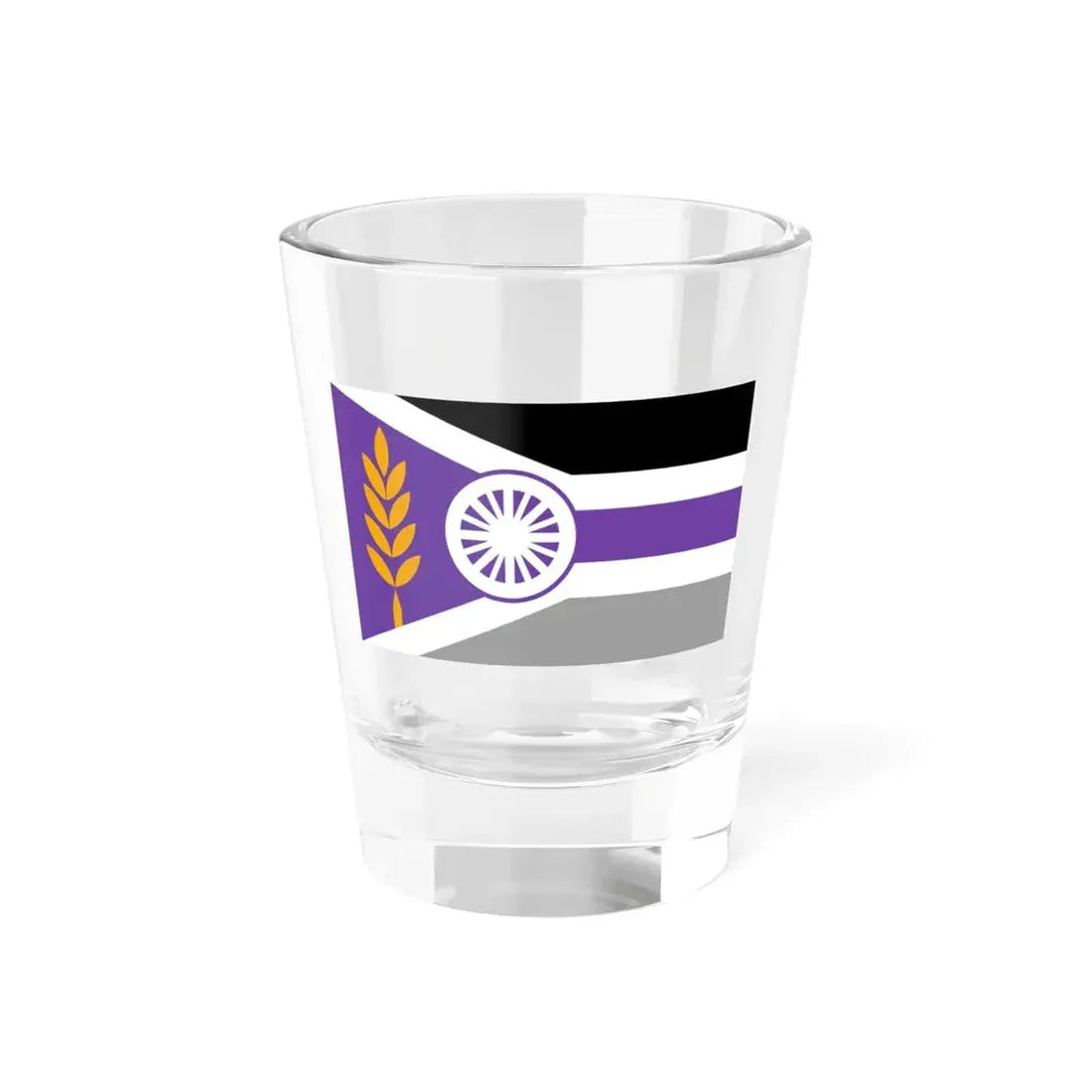 Flag of Milford Nebraska (United States) Shot Glass 1.5oz 1.5oz - Go Mug Yourself