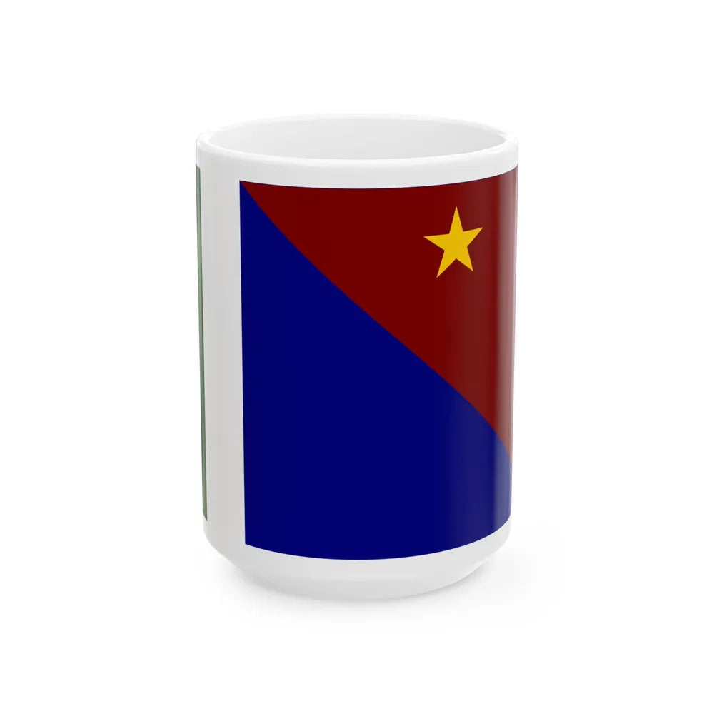 Flag of Milne Bay Papa New Guinea - White Coffee Mug 15oz - Go Mug Yourself